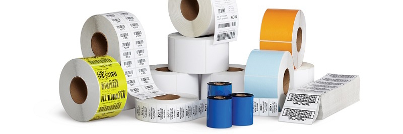 etiketter och transferband